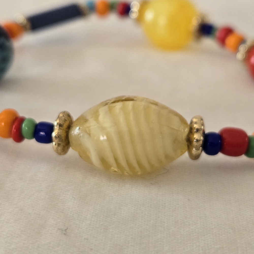 Murano Multicolor Beaded Bracelet - Picture 5 of 10